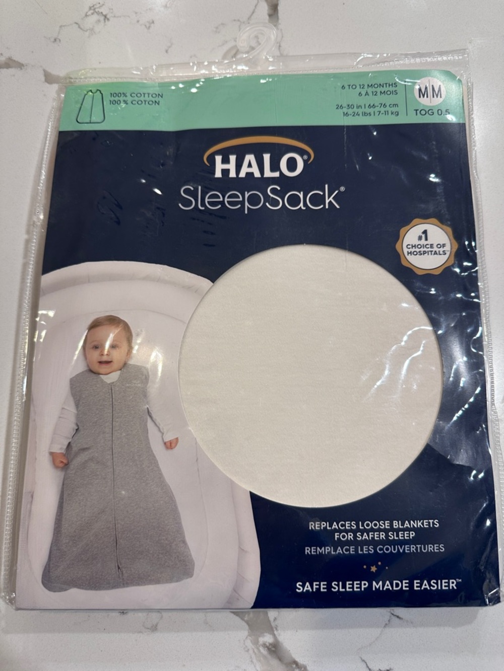 Halo SleepSack Wearable Blanket - Cream 0.5TOG NWT